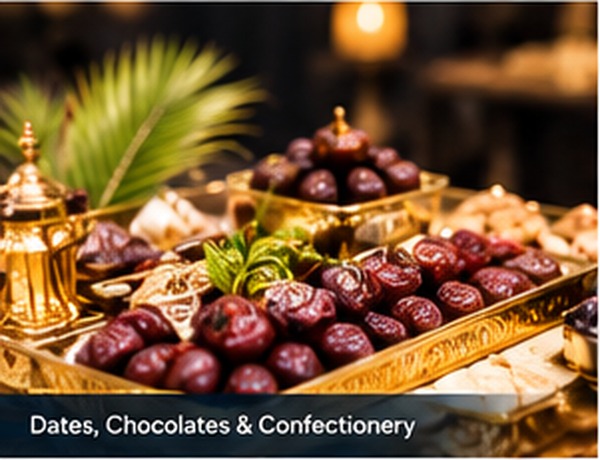 Dates and confectionery platters